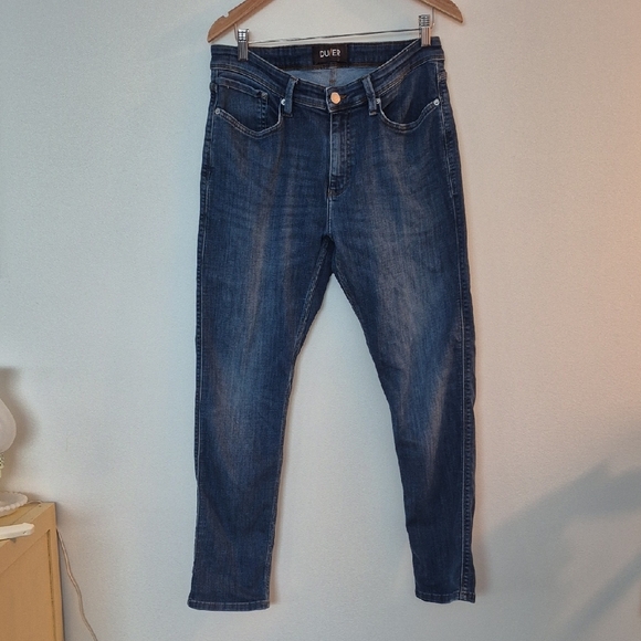 DU/ER Mens L2X Taper Jeans Medium Wash 34x30 - Picture 2 of 12